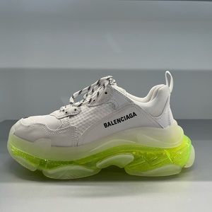 NIB Balenciaga Women's White Triple S Clear Sole Sneakers US 8.5-9 EU 39 $1150